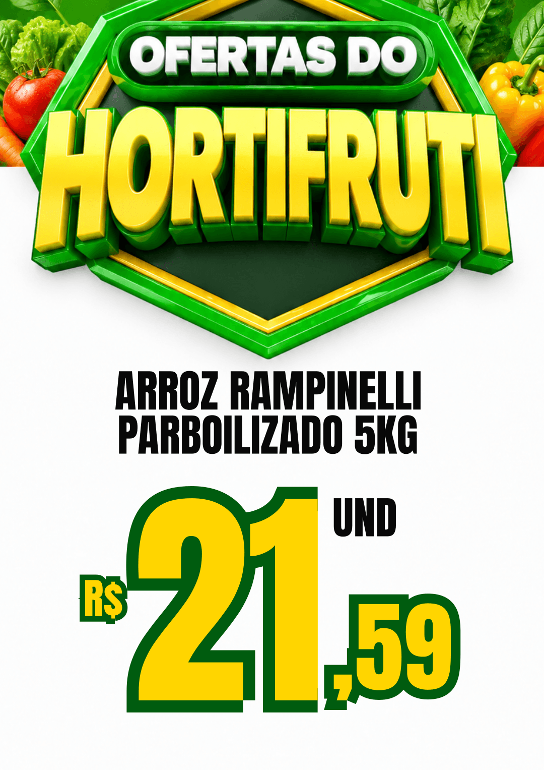 Placa Ofertas do Hortifrúti